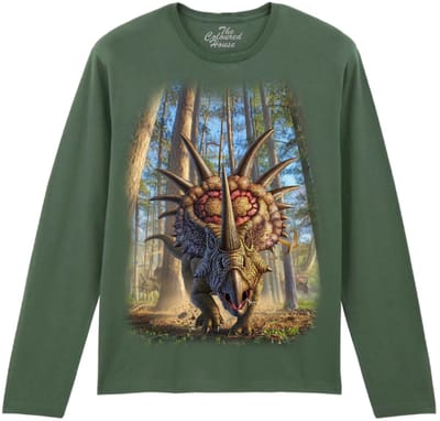Dino Styracosaur The Coloured House Longsleeve T-shirt XXL