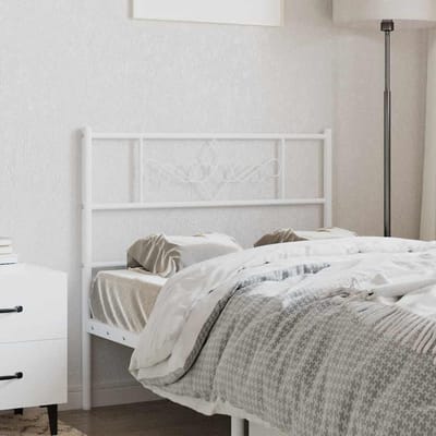 vidaXL Vervangend hoofdbord 107 cm metaal wit