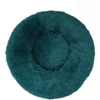 Creatief Zacht en Comfortabel Hondennest Kattennest Lang Pluche Rond Huisdierennest Hondenbed Winter Warm Hondenmat Huisdierbed Huisdierbenodigdheden 40CM