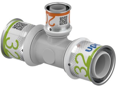 Uponor S-press Plus PSSU T-stuk - 32x20x32mm pers composiet