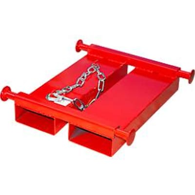 Bauer Big Bag Traverse TBB-E, voor vorkheftruck, L 650 x B 610 x H 145 mm, tot 1000 kg, staal, vuurrood