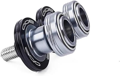 Achterbrug Bobbins - Motorstand Bobbins - Motor Onderhoud - Beschermt Achterbrug - 8mm Schroefdraad - Grijs