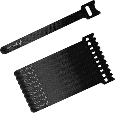 Lichte en Gemakkelijke Kabelbinders voor Instrumenten, Geschikt voor Gitaren, MIDI-kabels en Voedingsdraden, Ideaal voor Audio Kabelbeheer (10 Stuks)