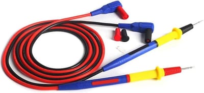 Multimeter Pen - Testsonde Set - Elektronica Testen - Zacht Siliconen Draad - 121 cm Lengte - Zwart