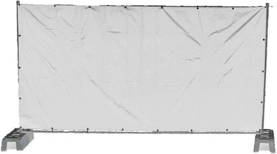 Bouwdekzeil 1.76 x 3.41 m - Windscherm en Zichtdoek voor Bouwhekken