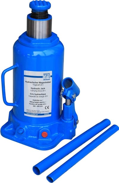 SW-Stahl 20606L stempelkrik, 20 t I hydraulische krik I compacte krik I hydraulische stempelkrik 20 ton I werkplaatskrik