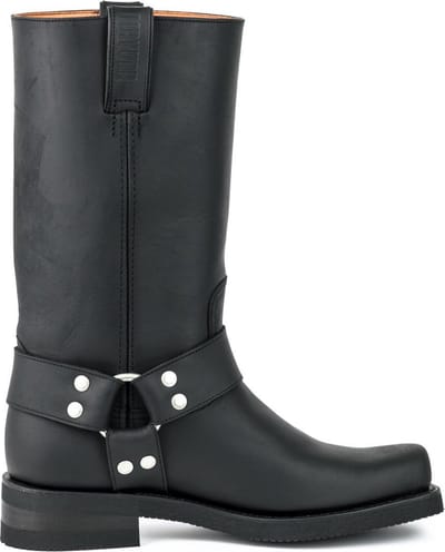 Mayura Boots 1501 Zwart/ Biker Western Laarzen Heren Vierkante Neus Oliebestendige Rubber Zool Kalfs Leer Maat EU 39