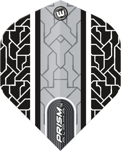 Dartvluchten Zwart Wit - Professionele Dartflights Set