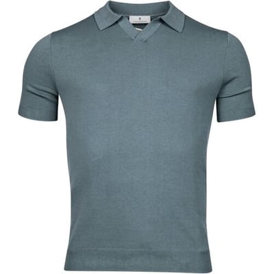 Thomas Maine Pullover Polo Single Knit Grijsblauw / male