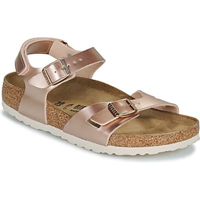 Platte sandalen BIRKENSTOCK Rio AS Kids BF Electric Metallic Copper