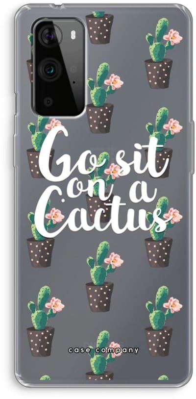 Case Company® - Hoesje geschikt voor OnePlus 9 Pro hoesje - Cactus quote - Soft Cover Telefoonhoesje - Bescherming aan alle Kanten en Schermrand