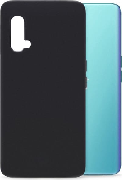 LuxeBass Siliconen hoesje geschikt voor OnePlus Nord CE 5G - Soft Cover - Zwart - telefoonhoes - gsm hoes - telefoonhoesje