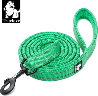 Truelove hondenriem maat M 200cm - Uitlaat riem - Honden riem - Riem voor de hond - Riem - Honden - Uitlaten - Wandelen - Groen