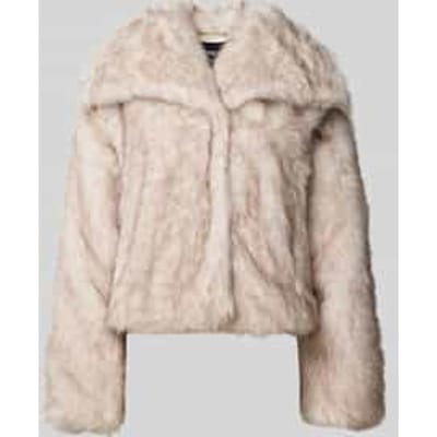 Relaxed fit jack van imitatiebont met haakjessluiting, model 'DAWN LIFE'