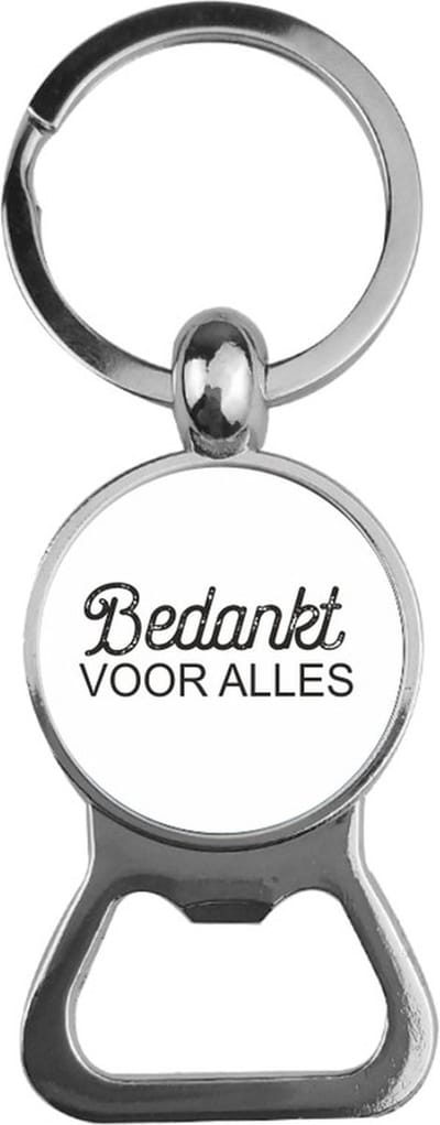 Bieropener Glas -  Bedankt Voor Alles