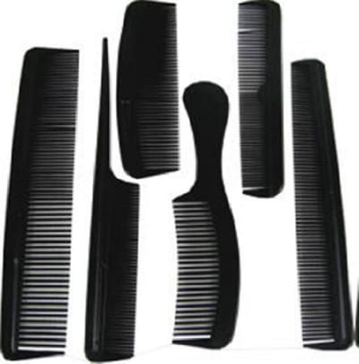 Hair Mode Kammenset 6 Delig Zwart