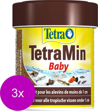 Tetra Tetramin Baby Bio Active - Vissenvoer - 3 x 66 ml