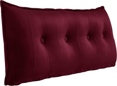 Luxe Rechthoekig Rugkussen Velvet 120 cm - Comfortabel Lees- en Steunkussen voor Bed