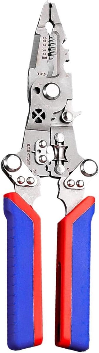 Draadstripper Krimptang - Kabelknipper - Elektra Werk - Multifunctioneel Gereedschap - 21.3 cm - Zwart