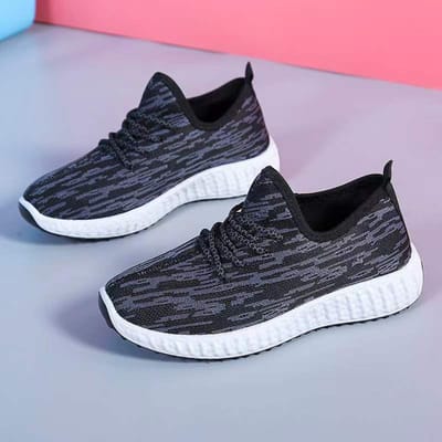 Nieuwe Fly-Knit Sneakers Damesmode Casual Alles-Combinerende Kokosschoenen Zachte Zool Hardloopschoenen 40 gray