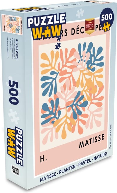 Puzzel Matisse - Planten - Pastel - Natuur - Legpuzzel - Puzzel 500 stukjes