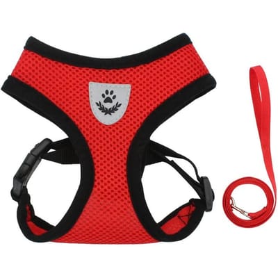 Tanktop Stijl Hondentuig, Ademend Borsttuig Hondenloopgereedschap, Huisdier Buitenriem, Geschikt Voor Kleine En Middelgrote Honden XL rood