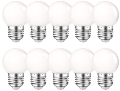 E27 LED G45 Gloeilamp Warm Wit 2700K - 10 Stuks Decoratieve Lampe