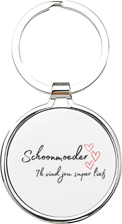 Akyol - schoonmoeder Sleutelhanger - Schoonmoeder - schoonmoeders - vader sleutelhanger - papa sleutelhanger - sleutelhanger papa - familie sleutelhanger - vaderdag cadeautje - papa cadeau - dad - stiefvader - schoonvader - fathersday - 4 x 7,5 CM