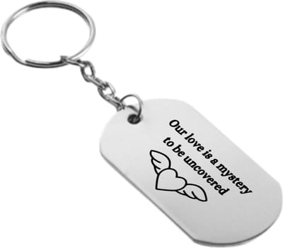 Akyol - our love is a mystery to be uncovered sleutelhanger - Quotes - familie vrienden - cadeau - 54 x 29mm