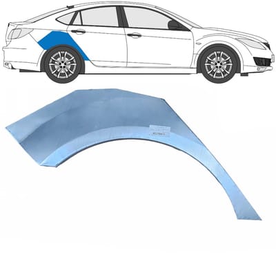 Reparatiepaneel achterspatbord voor Mazda 6 GH 2007-2012 / Rechts
