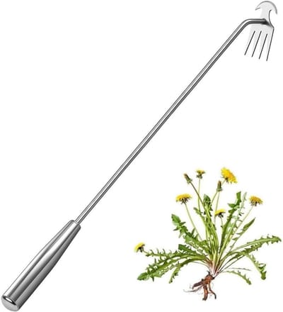 Effectieve handmatige onkruidverwijderaar met lange steel, ideaal voor tuinieren en voegenkrabben