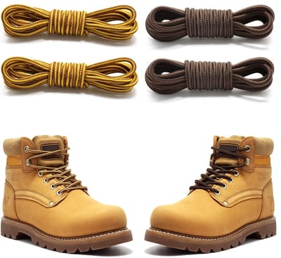 Dailygoods- Veters Robuust en Duurzaam - Veters Rond - Veters voor Wandelschoenen - Veters voor Bergschoenen - Set van 2 Paar - Geschikt voor Trekking - Schoenenveters