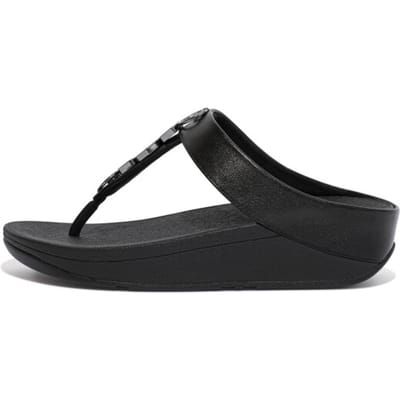 FitFlop FitFlop Fino Ergonomische Teenslipper - Zwart ZWART - Maat 36