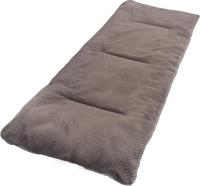 Opvouwbare Matrasbeschermer - Camping Bed Topper - Buiten Rusten - Extra Dikke Vulling - 190 x 71 cm - Bruin