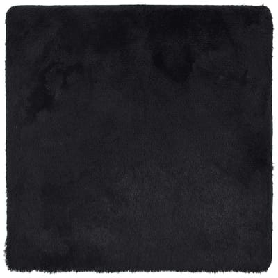 vidaXL - Hoogpolig - vloerkleed - NAVARRA - 240x240 - cm - polyester - zwart
