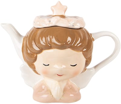 Clayre & Eef Theepot 650 ml Beige Keramiek