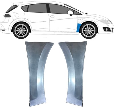 Reparatiepaneel voorspatbord voor Seat Leon 2005-2012 / Links + Rechts / Set