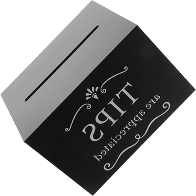 Donatiebox met Slot - Suggestiebox Spaarpot - Veilig Inzamelen - Robuust Acrylmateriaal - 15 x 12.5 x 10 cm - Zwart