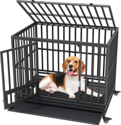 Hondenkennel - Bench - Inclusief wielen - 65×95×81 cm