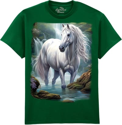 Paard Mystic White Horse The Coloured House T-shirt 3XL