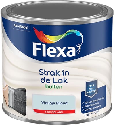 Flexa - Strak In De Lak Buitenlak Hoogglans - Vleugje Eiland - Mengverf - 500 Ml