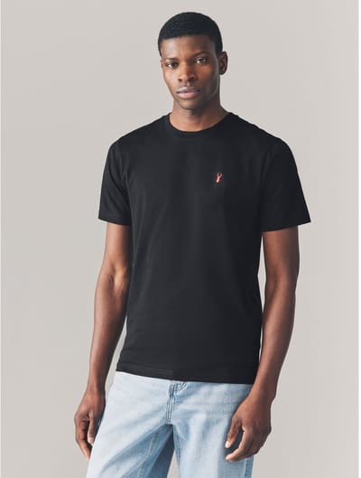 Next - Heren - Slim Fit - T-shirt met hert - Zwart