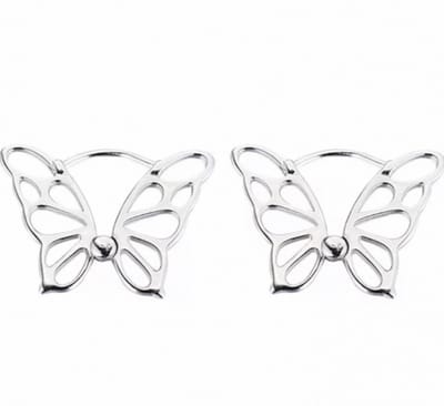 Zilver- Vlinder- oorbellen-Charme Bijoux