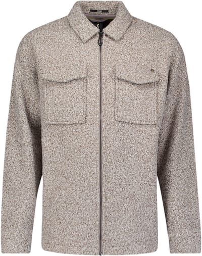No Excess Overshirt Zipper Wool Look Grey Melange Größe: S | Jacken Outlet | Herren | Grau