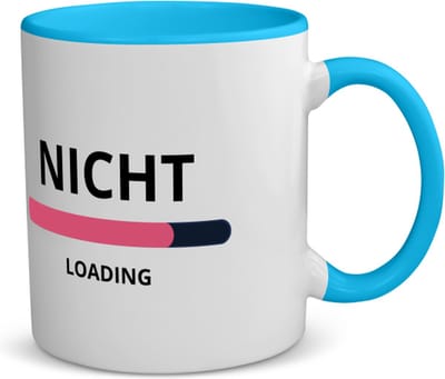 Akyol - nicht loading koffiemok - theemok - blauw - Nicht - ochtendkoffie laden - verjaardagscadeau - verjaardag - cadeau - cadeautje voor nicht - nicht artikelen - kado - geschenk - gift - 350 ML inhoud