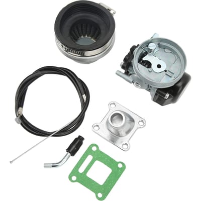Carburateur Kit Carb Gaskabel Luchtfilter Hoge Prestaties Motor Carburateur Set voor 49cc tot 80cc 2-takt gray