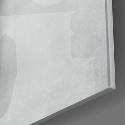 Glasschilderij Vierkant Shadow Silhouette – Modern Abstract Wanddecoratie - 40x40 cm