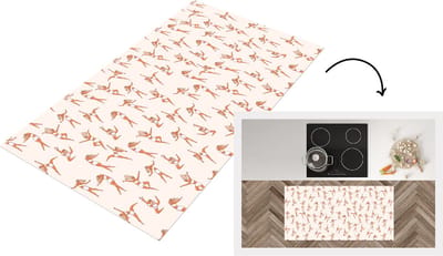 Keukenloper - Loper keuken - Dans - Danseres - Vrouw - Patroon - 120x60 cm - Keukenloper vinyl