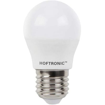 HOFTRONIC E27 LED Lamp - 4,8 Watt 470 lumen - 2700K Warm wit licht - Grote fitting - Vervangt 40 Watt - G45 vorm