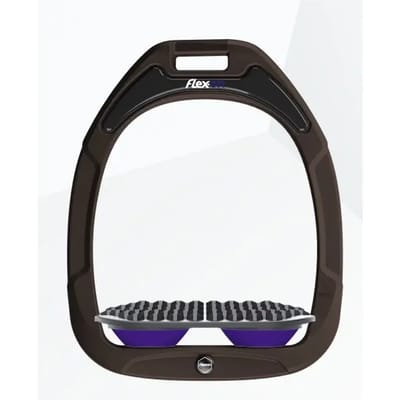 Endurance stijgbeugels Bruin/Grijs/Paars Flex-On Green Composite